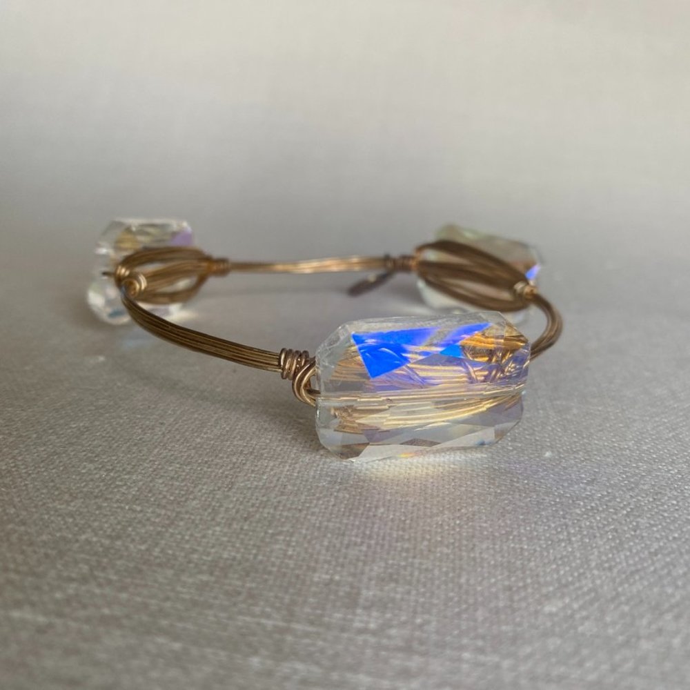 Bourbon & Bowties Clear Crystal Bangle